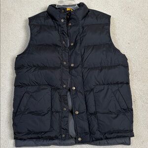 Lands' End black down Puffer Vest